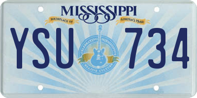 MS license plate YSU734