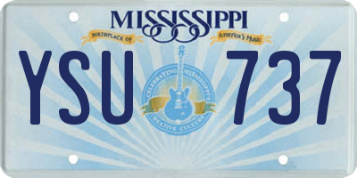 MS license plate YSU737