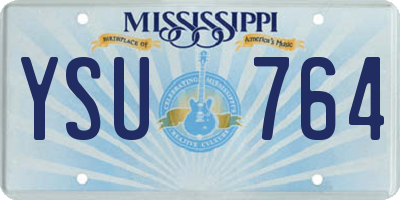 MS license plate YSU764