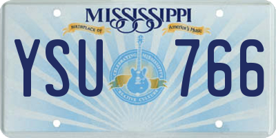 MS license plate YSU766