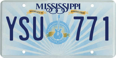MS license plate YSU771