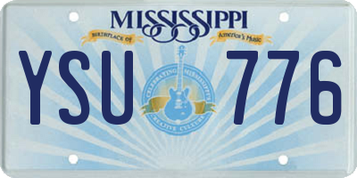 MS license plate YSU776
