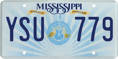 MS license plate YSU779