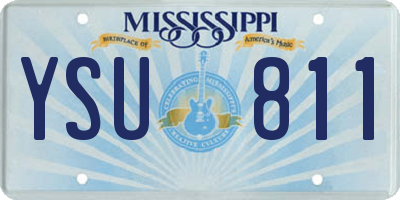 MS license plate YSU811