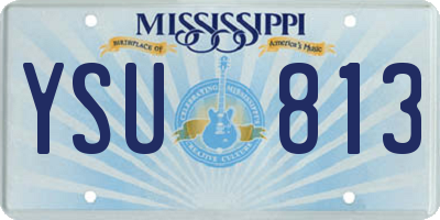 MS license plate YSU813