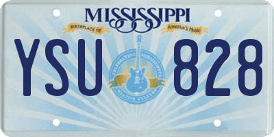 MS license plate YSU828