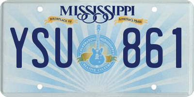 MS license plate YSU861