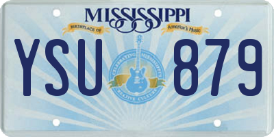 MS license plate YSU879