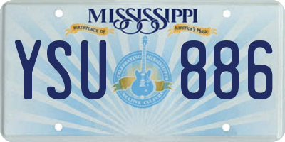 MS license plate YSU886