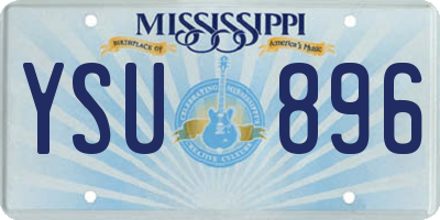 MS license plate YSU896