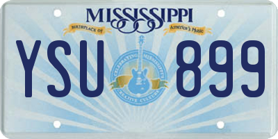 MS license plate YSU899