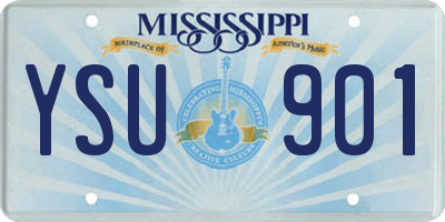 MS license plate YSU901