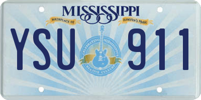 MS license plate YSU911