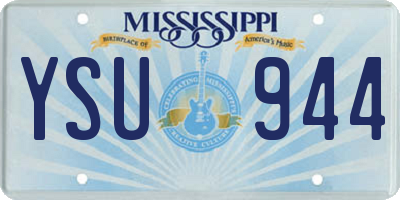 MS license plate YSU944