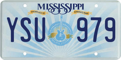 MS license plate YSU979