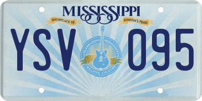 MS license plate YSV095