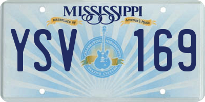 MS license plate YSV169