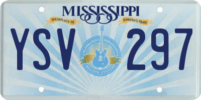 MS license plate YSV297