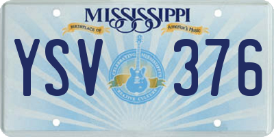 MS license plate YSV376