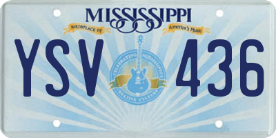 MS license plate YSV436