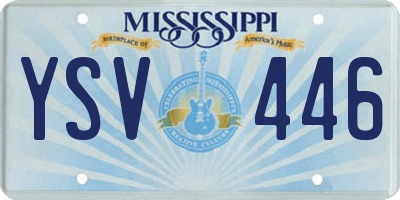 MS license plate YSV446