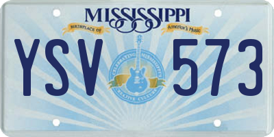 MS license plate YSV573