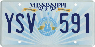 MS license plate YSV591