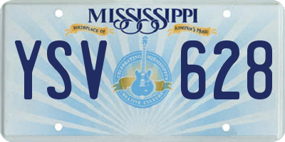 MS license plate YSV628