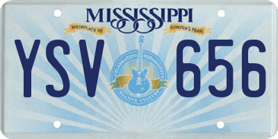 MS license plate YSV656