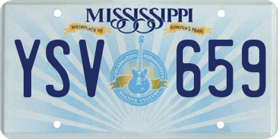 MS license plate YSV659