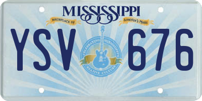 MS license plate YSV676