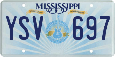 MS license plate YSV697