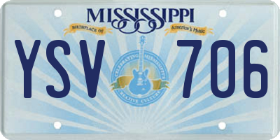MS license plate YSV706