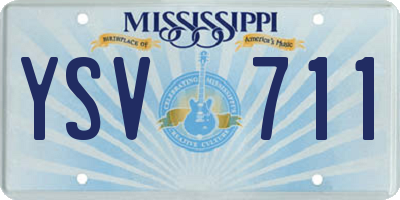 MS license plate YSV711
