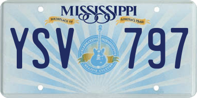 MS license plate YSV797
