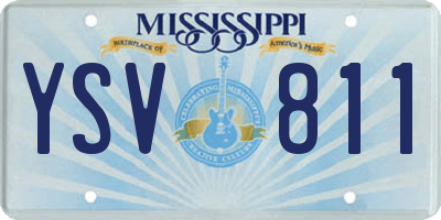 MS license plate YSV811