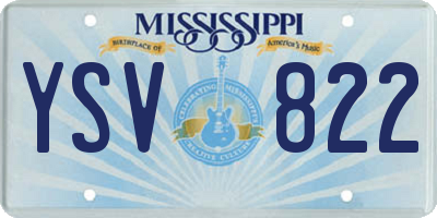 MS license plate YSV822