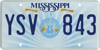 MS license plate YSV843