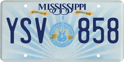 MS license plate YSV858