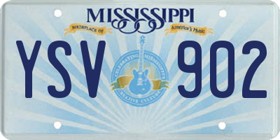 MS license plate YSV902