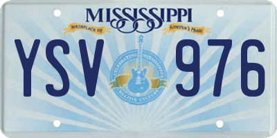 MS license plate YSV976