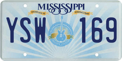 MS license plate YSW169