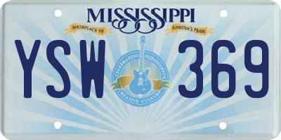 MS license plate YSW369