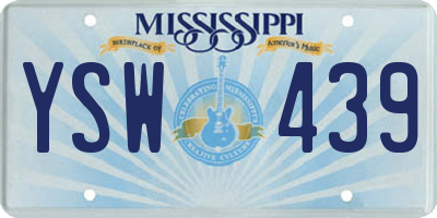 MS license plate YSW439
