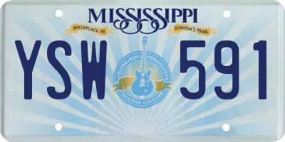 MS license plate YSW591