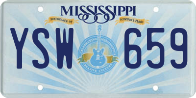 MS license plate YSW659