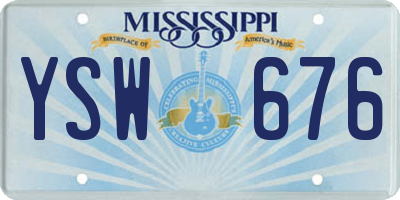 MS license plate YSW676