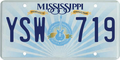MS license plate YSW719