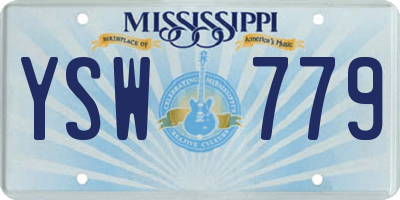 MS license plate YSW779