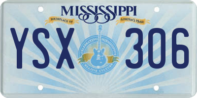 MS license plate YSX306